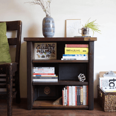 for the home bookself with blue vase on top - Eclectic Treasures