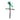 Decorative Vine Cross with a dragonfly design on a white background