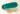 Ceramic butter dish with green interior and beige exterior on a white background