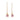 Gold earrings with pink gemstones on a white background