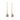 Gold earrings with pink gemstones on a white background