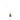 Necklace with a gold pendant featuring a blue gemstone on a white background