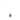 Necklace with a gold pendant featuring a blue gemstone on a white background