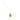 Necklace with a gold pendant featuring a clear gemstone on a white background