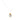 Necklace with a gold pendant featuring a clear gemstone on a white background