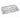 Rectangular glass tray with floral design on a white background