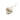 White ceramic rose with gold accents on a white background