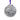 Silver fairy ornament with floral design on a white background
