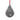 Decorative ornament shaped like a teardrop with a gnome design holding a candy cane on a white background.