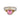 Ring with pink gemstone and gold band on a white background