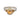 Silver ring with a gold band and peach-colored gemstone on a white background