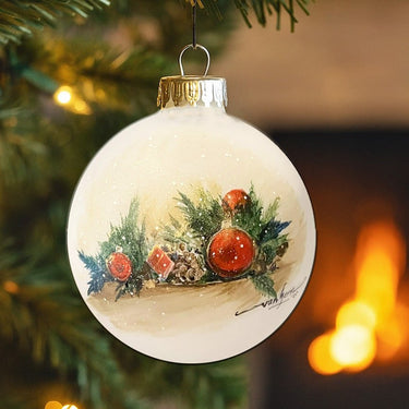 Hand-Painted Traditional Christmas Ornament