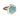 Ring with a turquoise stone and silver band on a white background