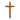 Wooden cross wall art on a white background