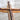 Close-up of a Wooden cross with a blurred background