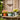 Potted plants on a wooden bench with a decorative bee wall art against a wooden fence.