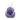 Purple handcrafted Porcelain Rose on a white background