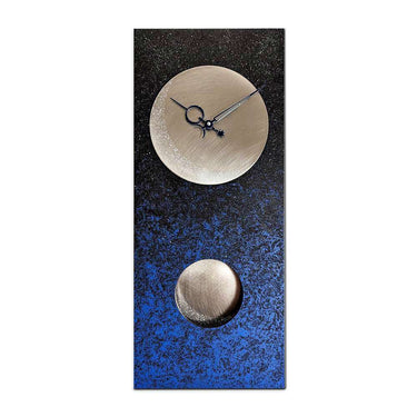 Moon at Night Pendulum Clock by Leonie Lacouette Wall Clocks Leonie Lacouette Clocks 24''x10''x2'' Eclectic Treasures