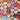 Collection of colorful wooden heart-shaped decorations on a gray surface