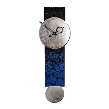 Narrow Pendulum Clock by Leonie Lacouette Wall Clocks Leonie Lacouette Clocks Moon Eclectic Treasures