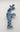 Blue ceramic coral-like sculpture on a white background
