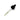 Clear dropper with black cap on a white background