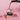 Painted Floral Stemless Wine Glass being filled with red wine on a pink background