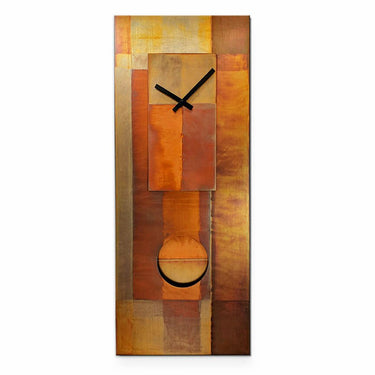 Copper Pendulum Wall Clock Handcrafted by Leonie Lacouette Clocks