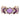 Purple bracelet with gold accents on a white background