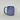 Blue ceramic mug on a light gray background