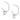Silver hoop earrings with heart-shaped charms on a white background
