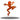 Brown frog silhouette on a white background