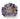 Handcrafted Porcelain Beach Bowl with marbled purple and brown design on a white background