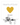Silver 'Kind Heart' ring with a gold heart symbol on a white background