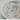 Colorful speckled plate on a white background