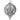 Decorative ornament with baby-themed design and pink ribbon on a white background