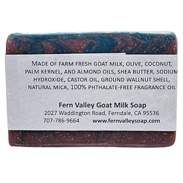 Fern Valley Goat Milk Soap with label on a white background