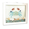 Chesapeake Blue Crab Window Resin Art With Real Seashells Window Art AOB Upcycled Pella Window Eclectic Treasures