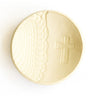 white Cross Jewelry Handmade Ring Dish on white background