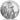 Decorative stone with floral design on a white background