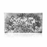 Decorative metal Serving Tray with floral design on a white background