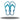 Blue Flip Flops Metal Wall Art on a white background