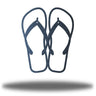 blue Flip Flops Metal Wall Art  on a white background