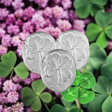 Pewter clover Pocket Coin Charms