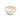 White ceramic bowl with decorative white Posies on a white background