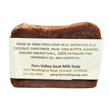 Fern Valley Goat Milk Soap with label on a white background
