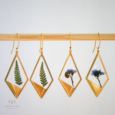 Hanging Terrarium EarringsEarrings