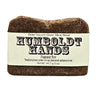 Bar of Heavy Duty Goat Milk Hand Cleaner with 'Humboldt Hands' label on a white background