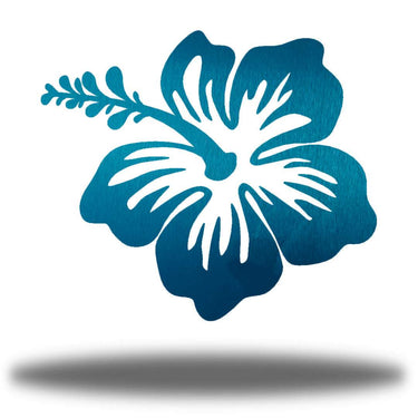 Hibiscus Flower Metal Wall Art Indoor Outdoor Steel Decor