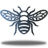 Metal bee wall art on a white background